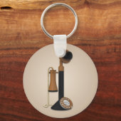 ヴィンテージアンティーク電話キーチェーン キーホルダー (正面)