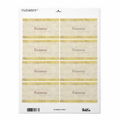 ヴィンテージアンティーク音符のカスタムラベル ラベル (フルシート)