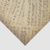 ヴィンテージアンティーク音符パターンミュージシャン 薄葉紙 (詳細)