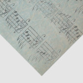 ヴィンテージアンティーク音符パターンミュージシャン 薄葉紙 (詳細)