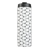 ヴィンテージアンティーク飛行機のカスタム背景色 タンブラー (正面)