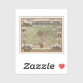 ヴィンテージアントワープの地図 シール (シート)