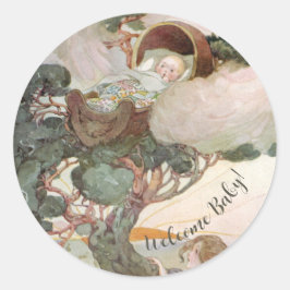 ヴィンテージアンヌアンダーソンベビーインザツリートップ ラウンドシール
