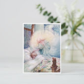 ヴィンテージアンヌアンダーソン・ザ・ムーンエンジェル祈りの言葉 ポストカード (スタンド正面)