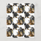 ヴィンテージアンバーフールズゴシック結婚式招待状 チラシ (裏面)