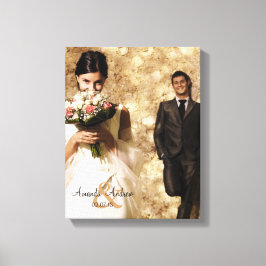 ヴィンテージアンパ結婚サンド写真保存 キャンバスプリント