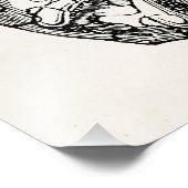 ヴィンテージアンモナイト貝殻化石シェルテンプレート フォトプリント (角)