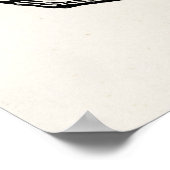 ヴィンテージアンモナイト貝殻化石シェルテンプレート ポスター (角)