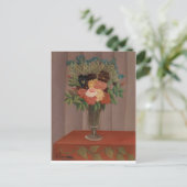 ヴィンテージアンリルソー花束 ポストカード (スタンド正面)