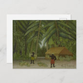 ヴィンテージアンリルーソーバナナハーベスト ポストカード (正面/裏面)