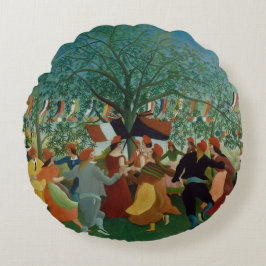ヴィンテージアンリ・ルソー独立100周年 ラウンドクッション