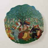 ヴィンテージアンリ・ルソー独立100周年 ラウンドクッション (裏面)