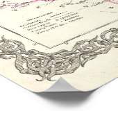 ヴィンテージアーカンソーの地図（1855年） ポスター (角)