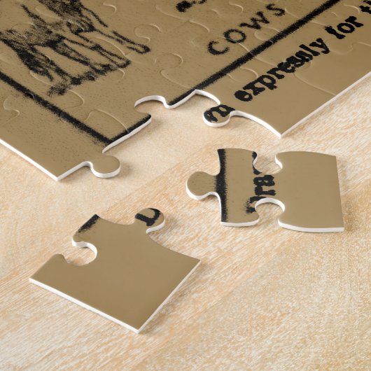 ヴィンテージアーカンソーの地図(1912) – タン ジグソーパズル (側面)