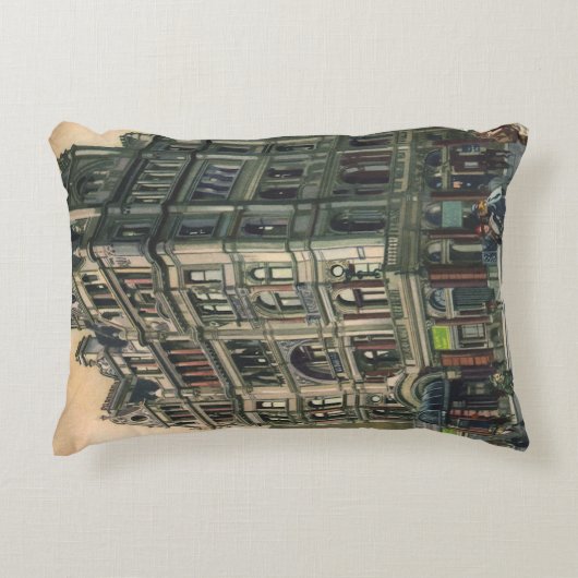 ヴィンテージアーキテクズクイーンズホテルライスタースクエア アクセントクッション (正面)