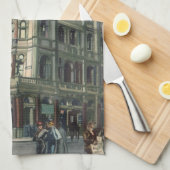 ヴィンテージアーキテクズクイーンズホテルライスタースクエア キッチンタオル (四つ折り)