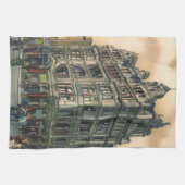 ヴィンテージアーキテクズクイーンズホテルライスタースクエア キッチンタオル (横)