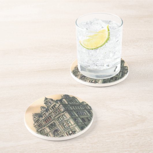 ヴィンテージアーキテクズクイーンズホテルライスタースクエア コースター (側面)