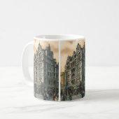 ヴィンテージアーキテクズクイーンズホテルライスタースクエア コーヒーマグカップ (正面左)