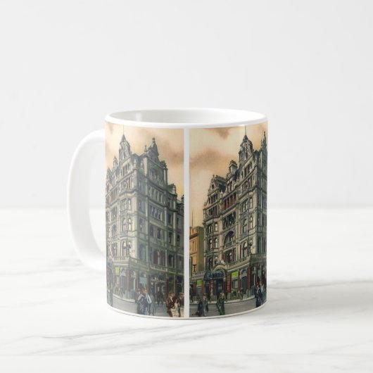 ヴィンテージアーキテクズクイーンズホテルライスタースクエア コーヒーマグカップ (正面左)