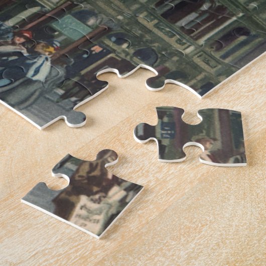 ヴィンテージアーキテクズクイーンズホテルライスタースクエア ジグソーパズル (側面)