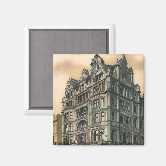 ヴィンテージアーキテクズクイーンズホテルライスタースクエア マグネット (正面/裏面)