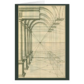 ヴィンテージアーキテクチャ、アーチ型カラムのパースペクティブ (正面)