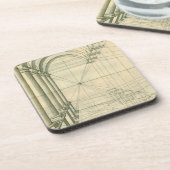 ヴィンテージアーキテクチャ、アーチ型カラムのパースペクティブ コースター (左側)