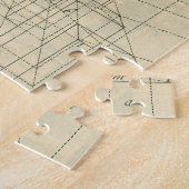 ヴィンテージアーキテクチャ、アーチ型カラムのパースペクティブ ジグソーパズル (側面)