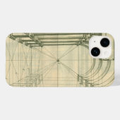 ヴィンテージアーキテクチャ、アーチ型カラムのパースペクティブ Case-Mate iPhoneケース (裏面 (横))