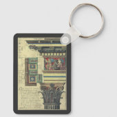 ヴィンテージアーキテクチャ、コーニス成形品付き柱 キーホルダー (裏面)