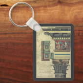 ヴィンテージアーキテクチャ、コーニス成形品付き柱 キーホルダー (正面)