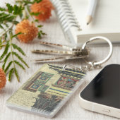 ヴィンテージアーキテクチャ、コーニス成形品付き柱 キーホルダー (正面右)