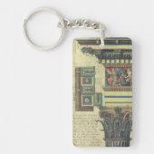 ヴィンテージアーキテクチャ、コーニス成形品付き柱 キーホルダー (正面)