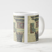 ヴィンテージアーキテクチャ、コーニス成形品付き柱 ジャンボコーヒーマグカップ (正面右)