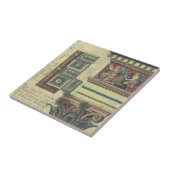 ヴィンテージアーキテクチャ、コーニス成形品付き柱 タイル (側面)