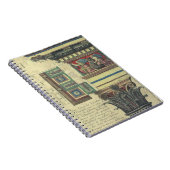 ヴィンテージアーキテクチャ、コーニス成形品付き柱 ノートブック (右側)