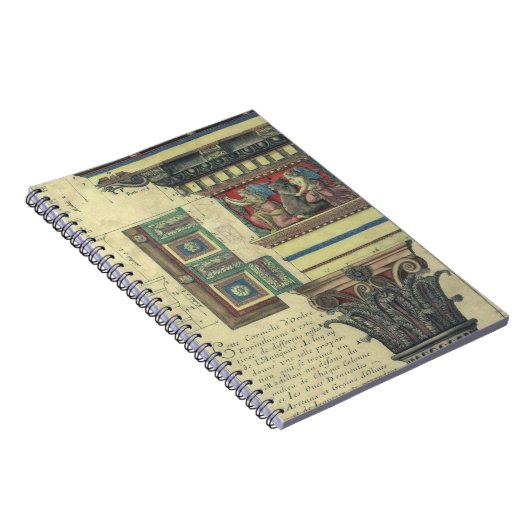 ヴィンテージアーキテクチャ、コーニス成形品付き柱 ノートブック (右側)