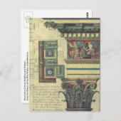 ヴィンテージアーキテクチャ、コーニス成形品付き柱 ポストカード (正面/裏面)