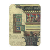 ヴィンテージアーキテクチャ、コーニス成形品付き柱 マグネット (縦)