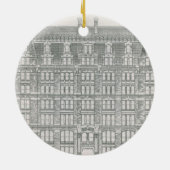 ヴィンテージアーキテクチャ、デラウェアおよびハドソンカナル セラミックオーナメント (裏面)