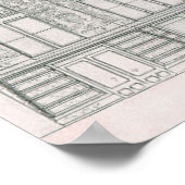 ヴィンテージアーキテクチャ、デラウェアおよびハドソンカナル ポスター (角)