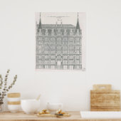 ヴィンテージアーキテクチャ、デラウェアおよびハドソンカナル ポスター (キッチン)