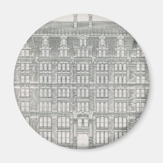 ヴィンテージアーキテクチャ、デラウェアおよびハドソンカナル マグネット (正面)