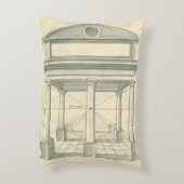 ヴィンテージアーキテクチャ、ローマの柱 アクセントクッション (裏面(縦))