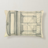 ヴィンテージアーキテクチャ、ローマの柱 アクセントクッション (裏面)