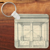 ヴィンテージアーキテクチャ、ローマの柱 キーホルダー (正面)