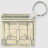 ヴィンテージアーキテクチャ、ローマの柱 キーホルダー (裏面)
