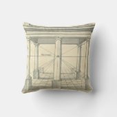 ヴィンテージアーキテクチャ、ローマの柱 クッション (裏面)