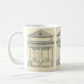ヴィンテージアーキテクチャ、ローマの柱 コーヒーマグカップ (左)